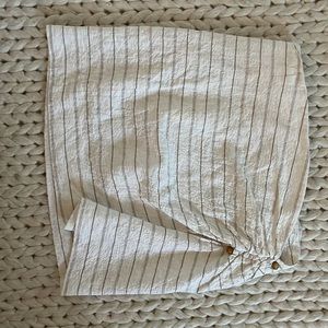 Zara high waisted short skirt. Ruching